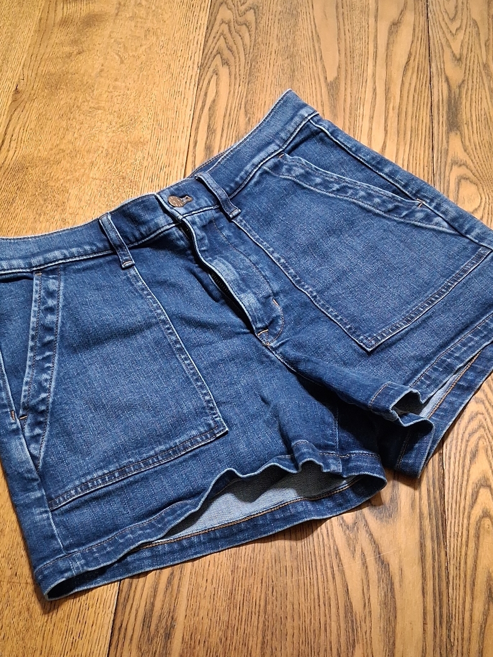 J.CREW Womens Shorts BLUE 29 Preowned Used Summer Pool Beach Denim